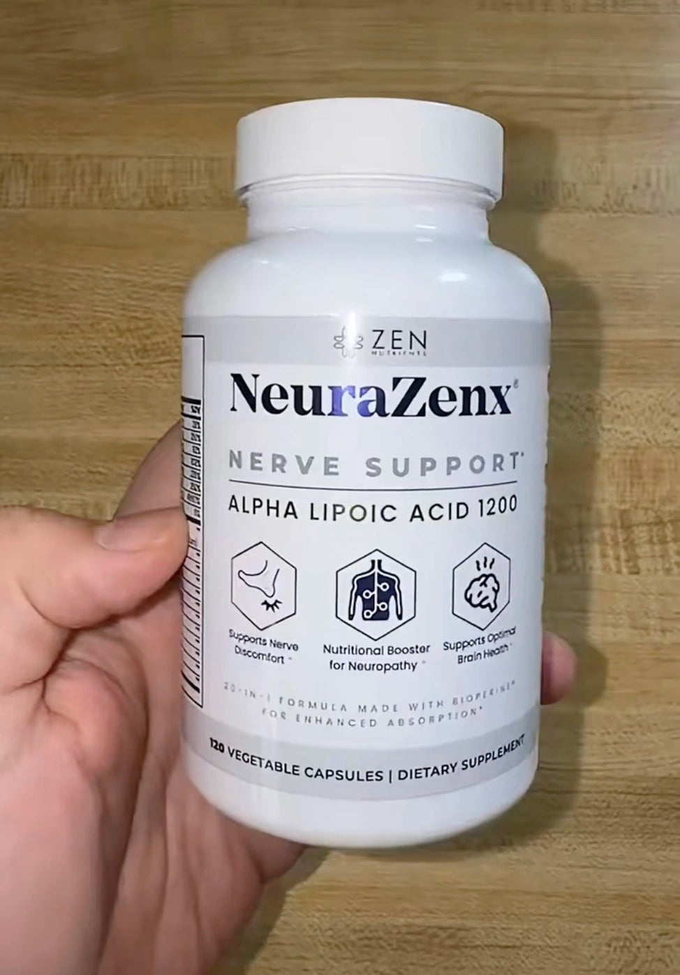 Neura Zenx Neuropatia Nervios Acido Alfa Lipoico Capsulas